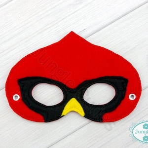Cardinal  Mask (M129) I Kid&#39;s Mask, Dress-Up, Party Favors, Birthday Party, Halloween Costume, Pretend Play,  Felt Mask