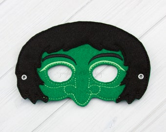 Bad Witch  Mask (M134) I Kid's Mask, Dress-Up, Party Favors, Birthday Party, Halloween Costume, Pretend Play,  Felt Mask