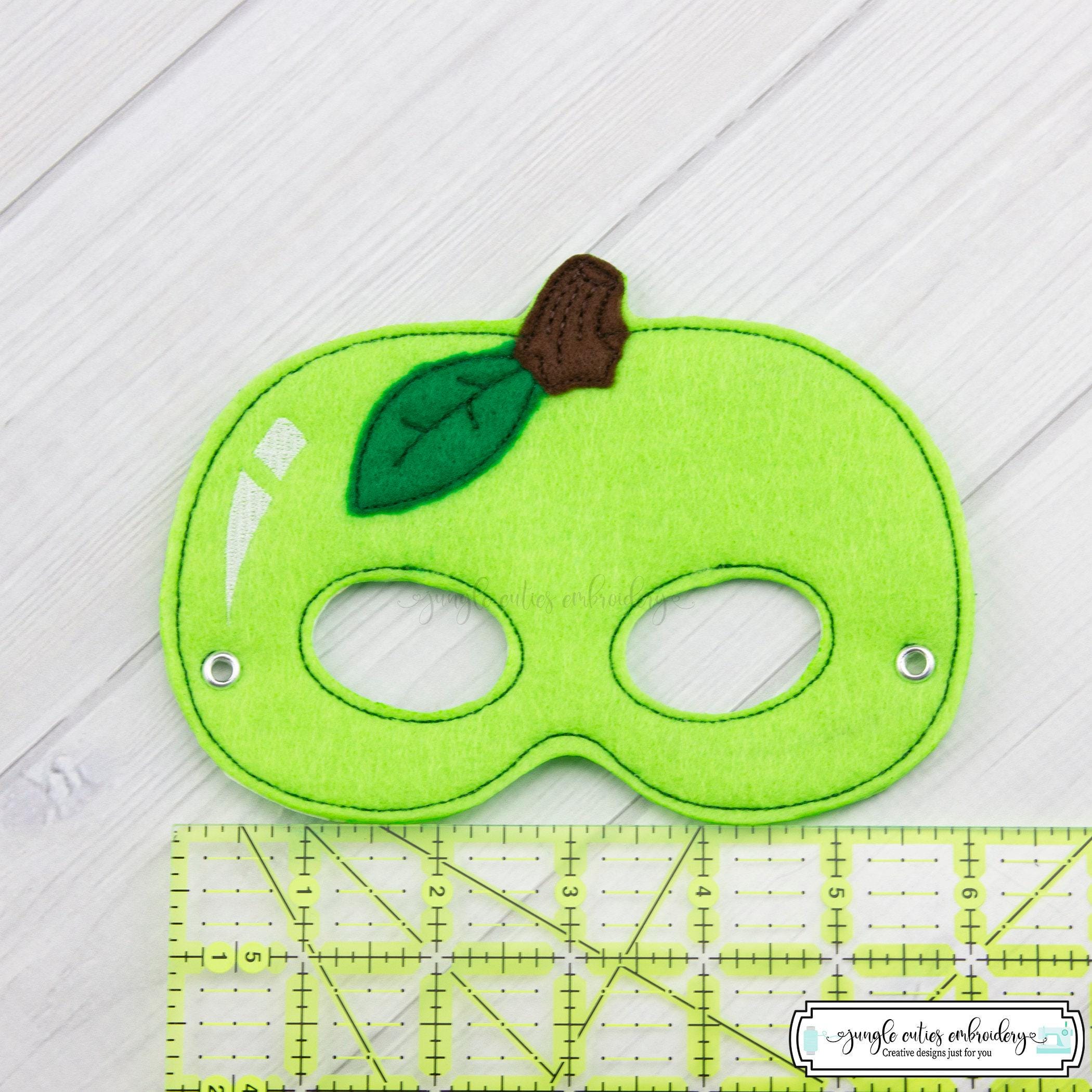 Apple Mask (M139) I Kid's Mask, Dress-up, Party Favors, Birthday