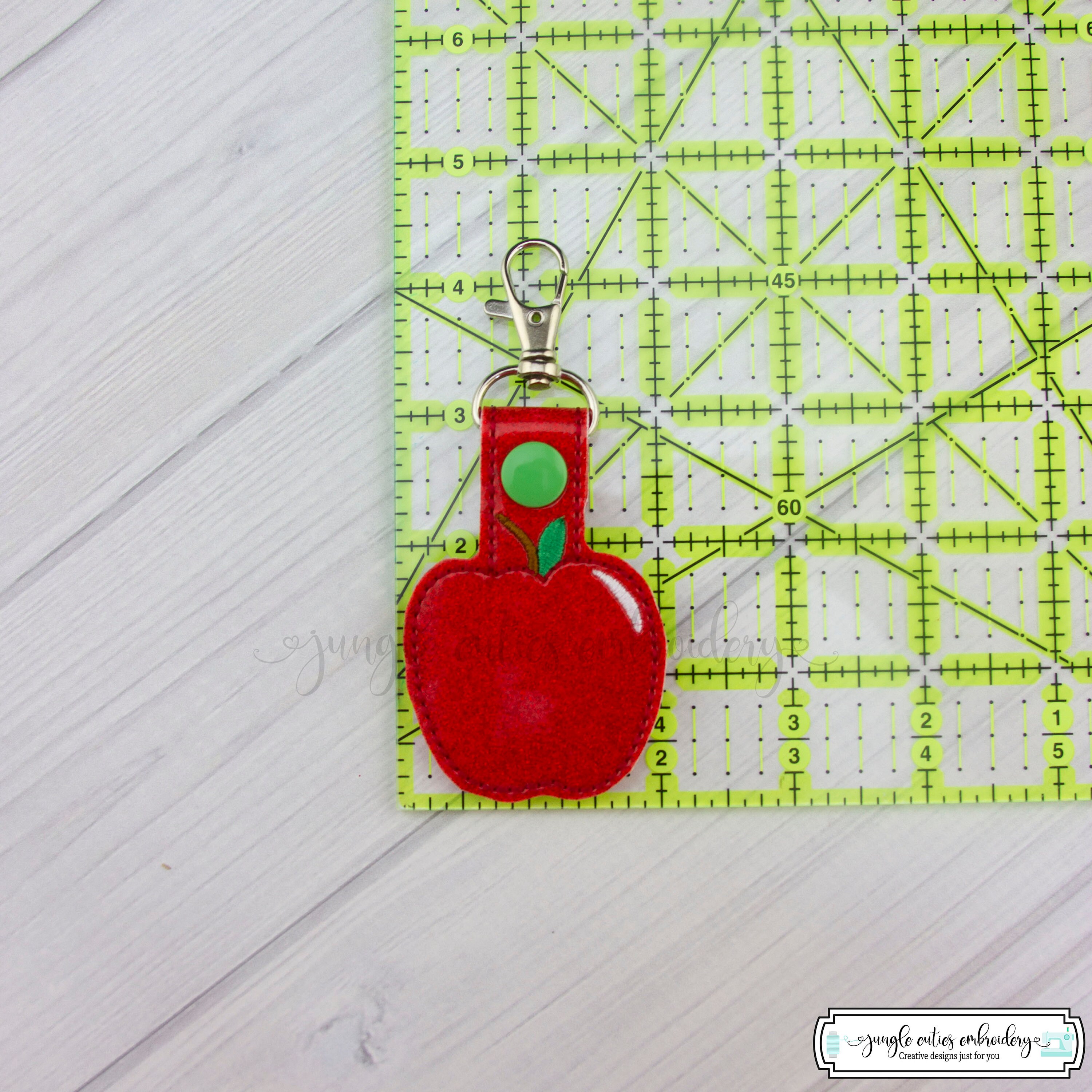 Apple Key FOB K001 I Key FOB Snap Tab Key Holder Zipper Etsy