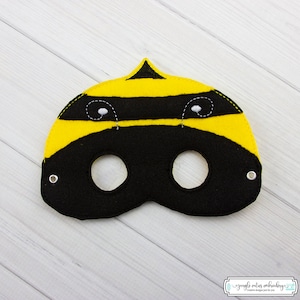 Bee  Mask (M272) I Kid&#39;s Mask, Dress-Up, Party Favors, Birthday Party, Halloween Costume, Pretend Play,  Felt Mask