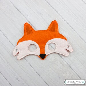 Fox  Mask (M203) I Kid&#39;s Mask, Dress-Up, Party Favors, Birthday Party, Halloween Costume, Pretend Play,  Felt Mask