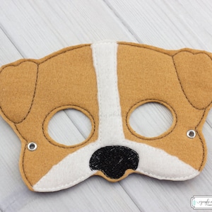Bulldog  Mask (M273) I Kid&#39;s Mask, Dress-Up, Party Favors, Birthday Party, Halloween Costume, Pretend Play,  Felt Mask