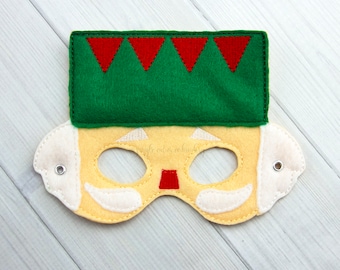 Nutcracker  Mask (M256) I Kid's Mask, Dress-Up, Party Favors, Birthday Party, Halloween Costume, Pretend Play,  Felt Mask