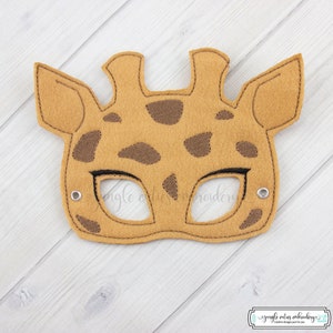Giraffe  Mask (M147) I Kid&#39;s Mask, Dress-Up, Party Favors, Birthday Party, Halloween Costume, Pretend Play,  Felt Mask