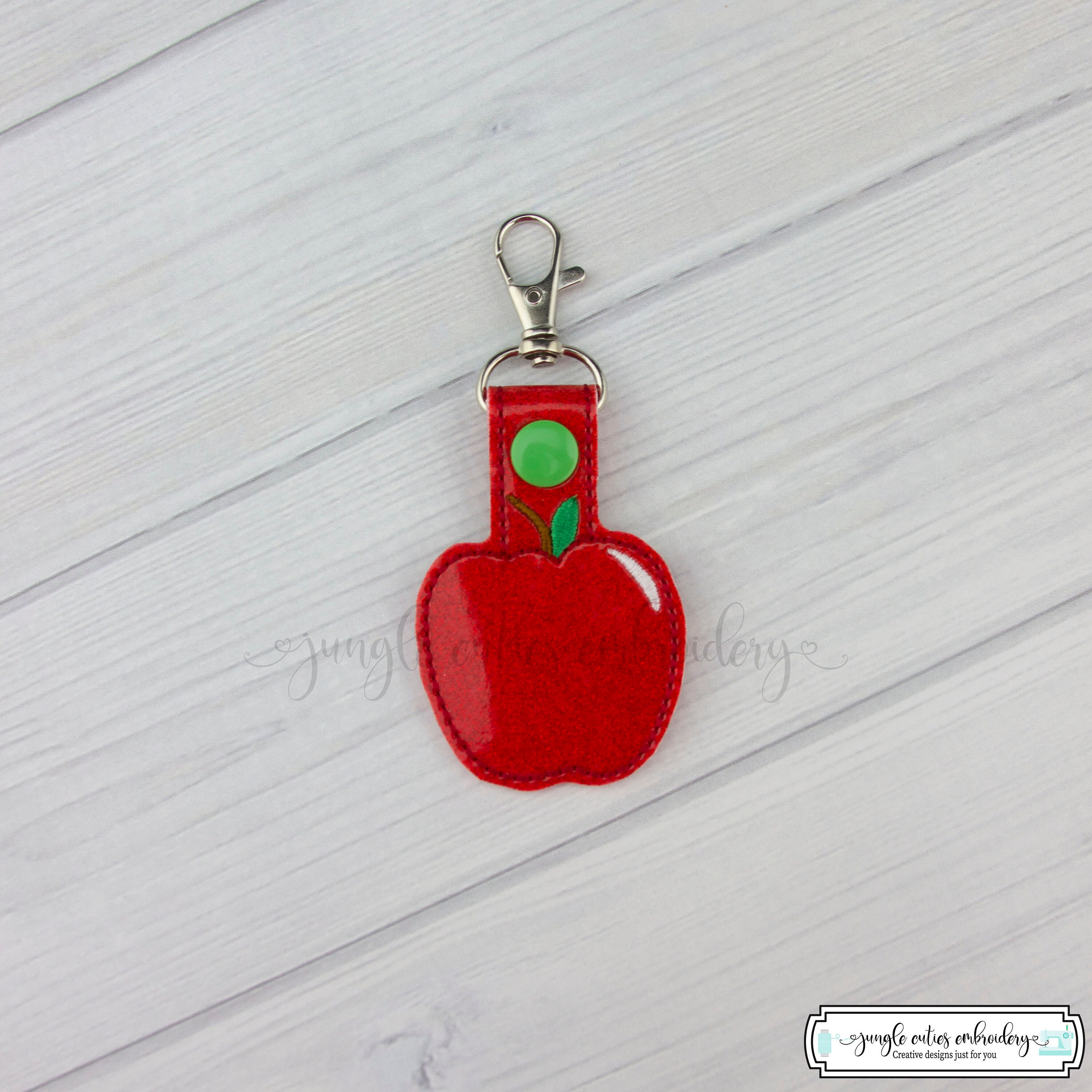 Apple Key FOB K001 I Key FOB Snap Tab Key Holder Zipper Etsy