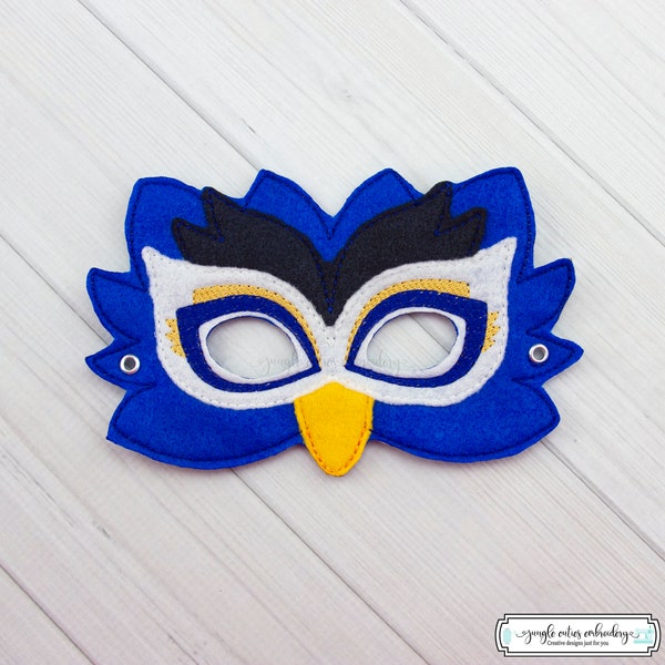 Peacock  Mask (M249) I Kid's Mask, Dress-Up, Party Favors, Birthday Party, Halloween Costume, Pretend Play,  Felt Mask