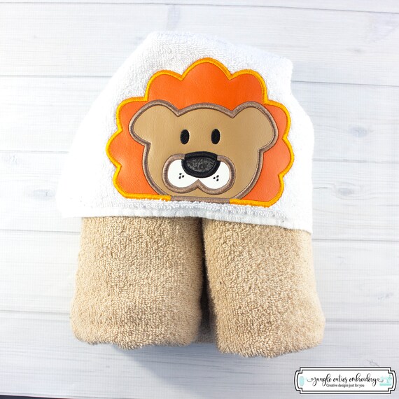 Lion Hooded Towel HT006 I Hooded Towel Bath Towel Kid s Hooded Towel Pool Towel Personalized Hooded Towel Your Choice of Colors Etsy Ireland