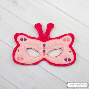 Butterfly  Mask (M190) I Kid&#39;s Mask, Dress-Up, Party Favors, Birthday Party, Halloween Costume, Pretend Play,  Felt Mask