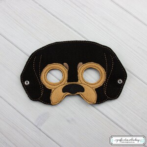 Dachshund Dog Mask (M234) I Kid&#39;s Mask, Dress-Up, Party Favors, Birthday Party, Halloween Costume, Pretend Play,  Felt Mask