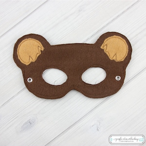 Bear  Mask (M182) I Kid&#39;s Mask, Dress-Up, Party Favors, Birthday Party, Halloween Costume, Pretend Play,  Felt Mask