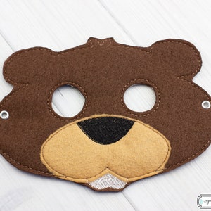 Beaver  Mask (M276) I Kid&#39;s Mask, Dress-Up, Party Favors, Birthday Party, Halloween Costume, Pretend Play,  Felt Mask