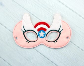 Pink America  Mask (M187) I Kid's Mask, Dress-Up, Party Favors, Birthday Party, Halloween Costume, Pretend Play,  Felt Mask