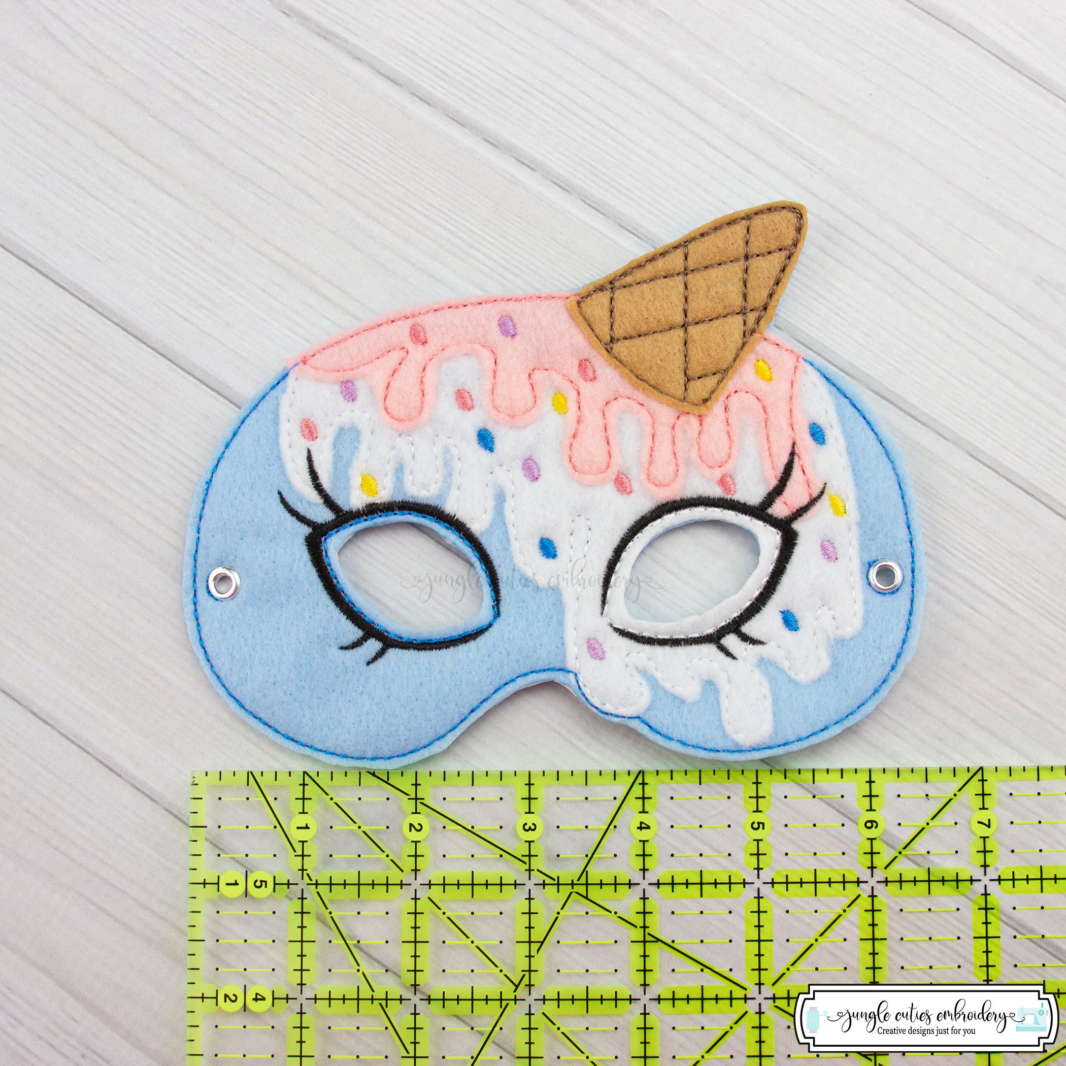 Ice Cream Cone Mask M228 I Kid's Mask DressUp Party Etsy