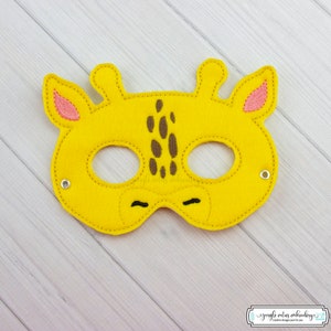 Giraffe  Mask (M231) I Kid&#39;s Mask, Dress-Up, Party Favors, Birthday Party, Halloween Costume, Pretend Play,  Felt Mask