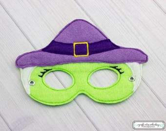 Witch  Mask (M268) I Kid's Mask, Dress-Up, Party Favors, Birthday Party, Halloween Costume, Pretend Play,  Felt Mask