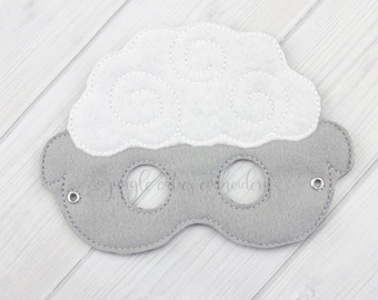 Sheep  Mask (M154) I Kid's Mask, Dress-Up, Party Favors, Birthday Party, Halloween Costume, Pretend Play,  Felt Mask
