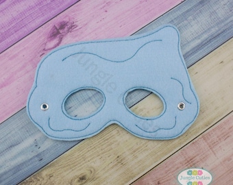 Blue Ghost  Mask (M085) I Kid's Mask, Dress-Up, Party Favors, Birthday Party, Halloween Costume, Pretend Play,  Felt Mask