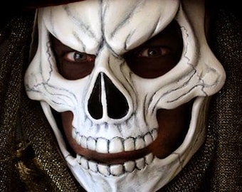 Red Death Mask Replica | Phantom of the Opera Masquerade Costume | Custom Made Movable Jaw | Made to Measure Theater Cosplay