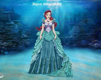 Custom Costume Design Sketch | Fantasy Cosplay Commission | Sewing Pattern Concept Art | Digital Download