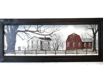 WASH DAY by Billy Jacobs 15x21 FRAMED PRINT Laundry Windmill Clothesline House