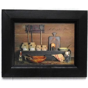 A Simpler Time by Billy Jacobs in a Handmade Wooden Frame, 9"x7"