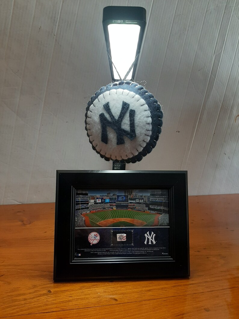 New York Yankee Ornament Hand Sewn Yankee Decor Stuffed Etsy