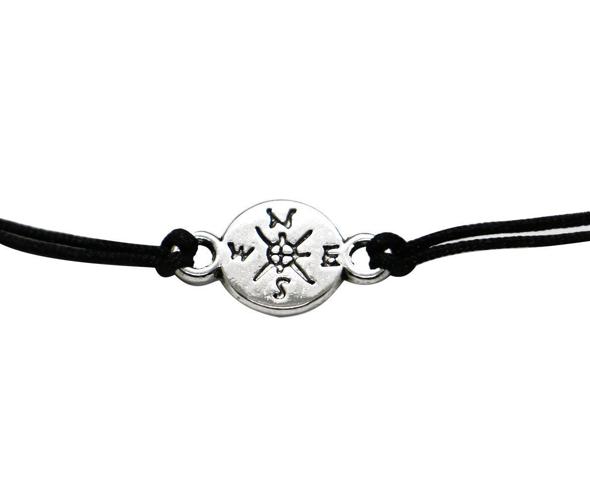 Compass Anklet Compass Jewelry Silver Compass Anklet Etsy UK