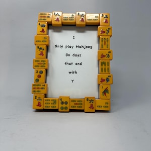 Bakelite Mahjong Game Photo Frame
