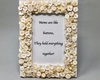 Ivory Button Frame