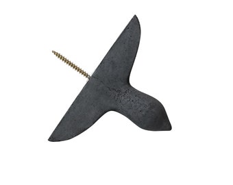 Concrete wall hook - black bird