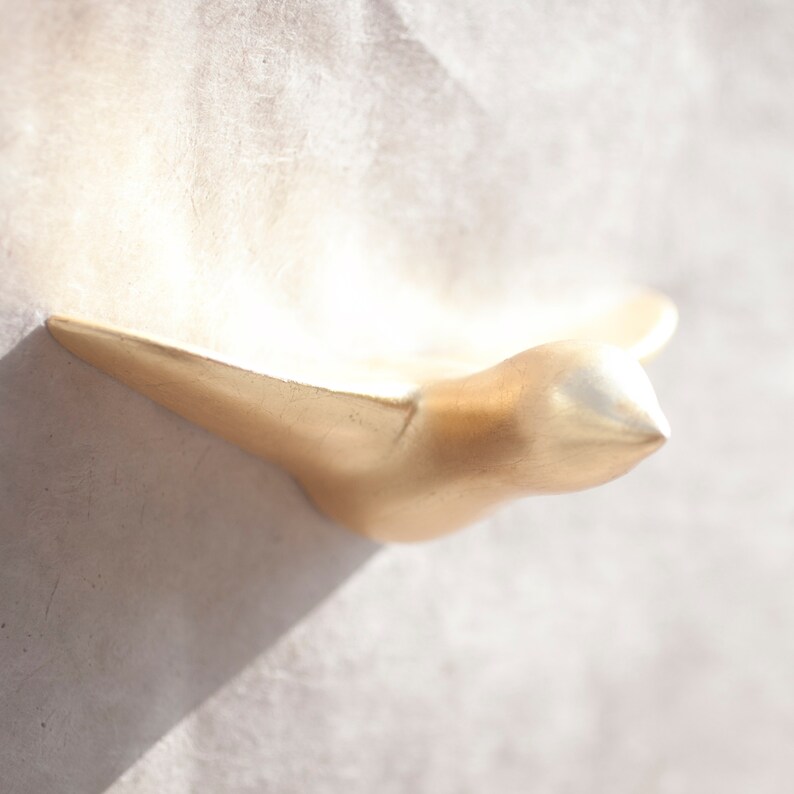 Gold Bird Wall Decoration Etsy