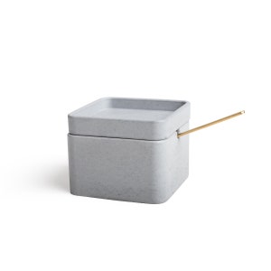 Zuckerdose Gewürzdose Teedose Beton  Hellgrau