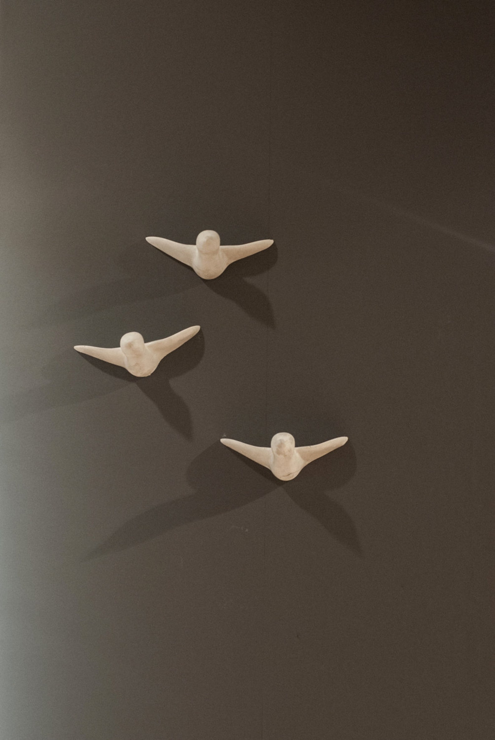 Grey Concrete Birds Concrete Design 3 Pcs wall | Etsy