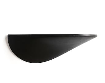 Wall shelf concrete black large
