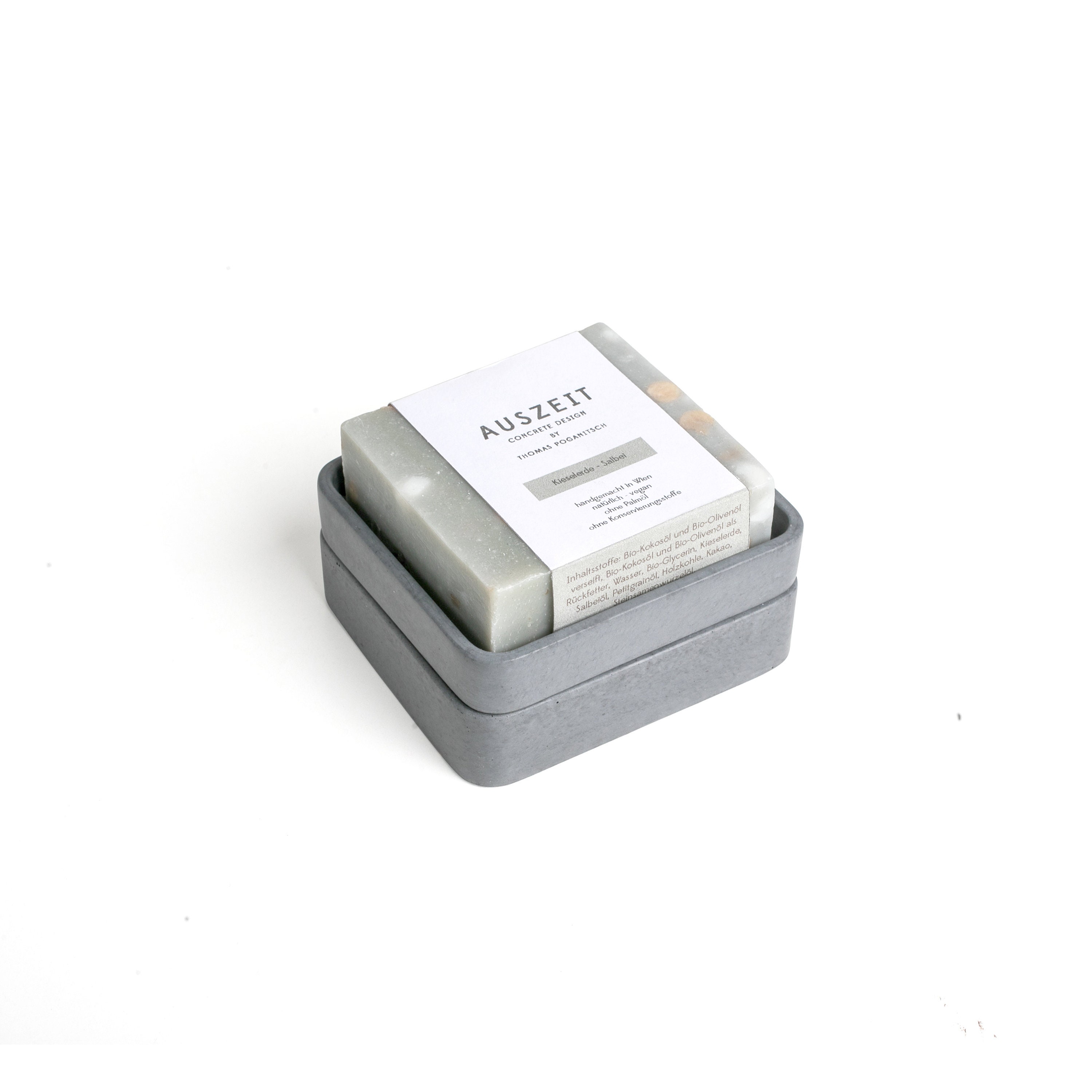 Concrete Soap Dish Gray