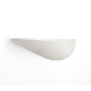 Concrete wall shelf, medium white