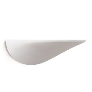 Wall shelf concrete white large