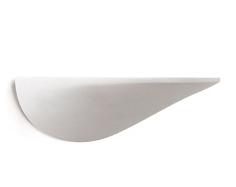 Wall shelf concrete white large
