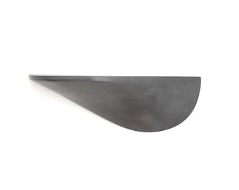 Concrete wall shelf, grey, medium