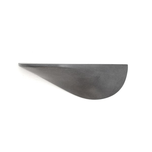 Concrete wall shelf, grey, medium