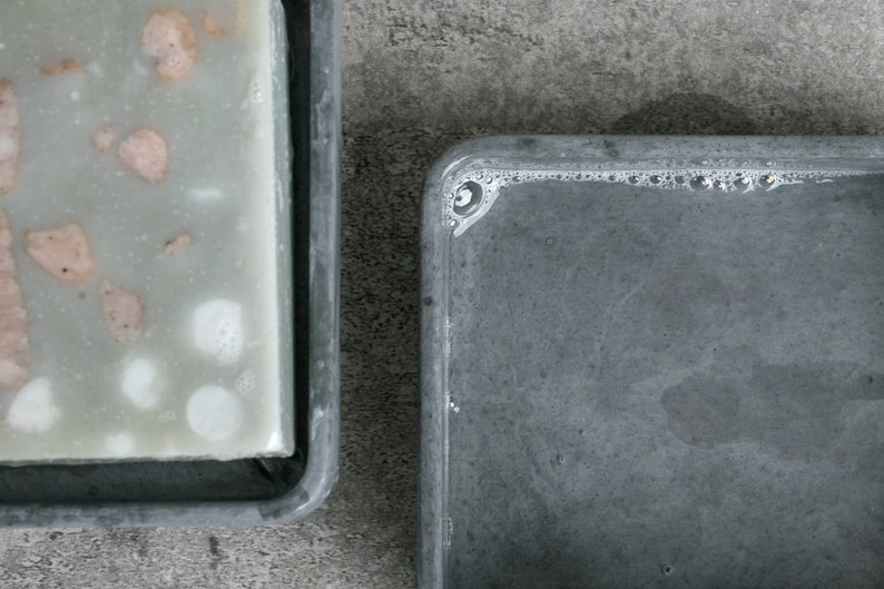 Concrete Soap Dish Gray