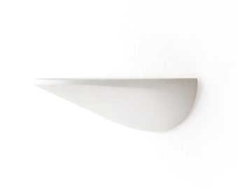 Wall shelf made of white concrete, small, 58 mm deep