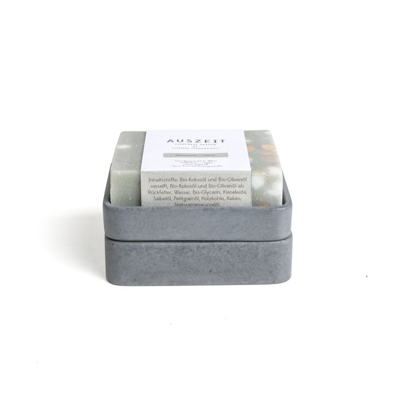 Concrete Soap Dish Gray