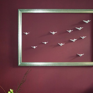 Wall Art  &quot;Flock of Birds&quot; 12 birds, modern decoration
