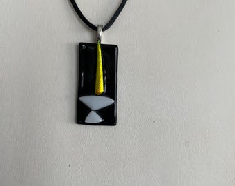 Flaming Chalice Pendant of Fused Glass