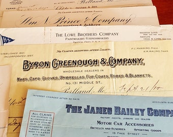 Antique Receipt Paper Pack II