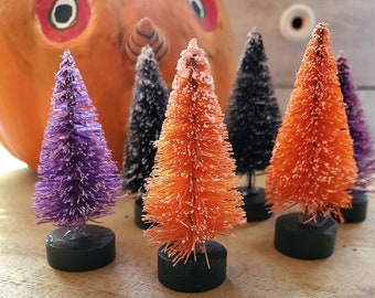 Halloween Bottle Brush Tree 6 pc. Set