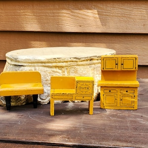 Vintage Dollhouse Furniture, Happy Hour