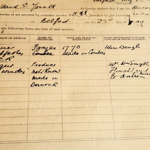 Antique US Customs Forms: 1920s Ephemera for Junk Journals - Etsy